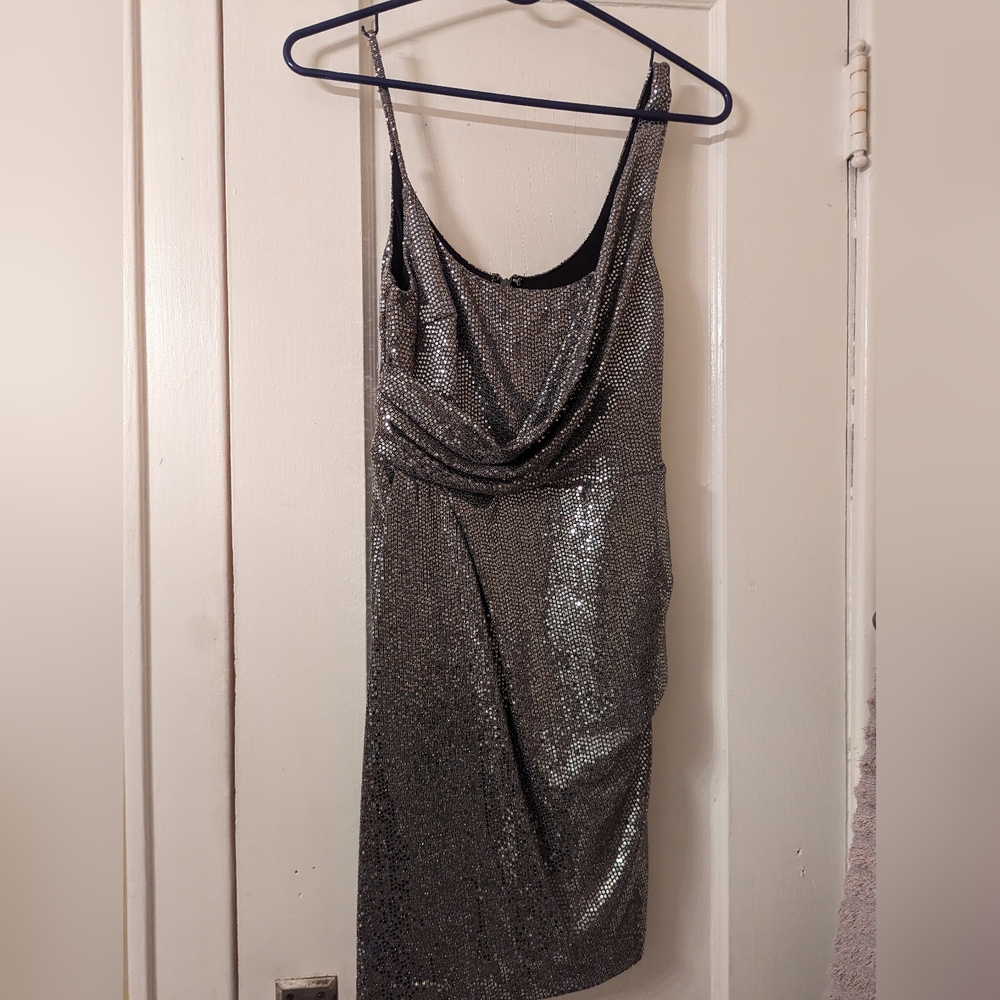 Express XS dark gray sparkly dress